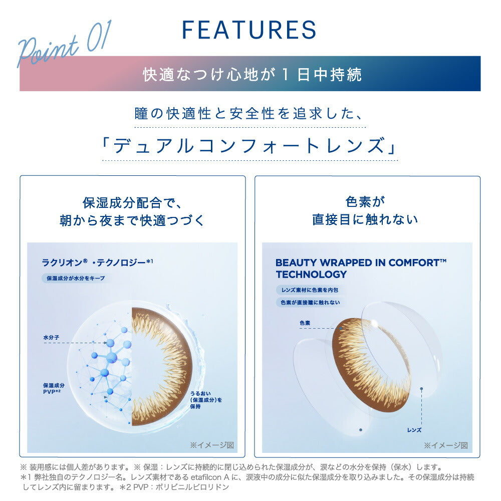 ワンデー アキュビュー ディファイン モイスト 特徴1