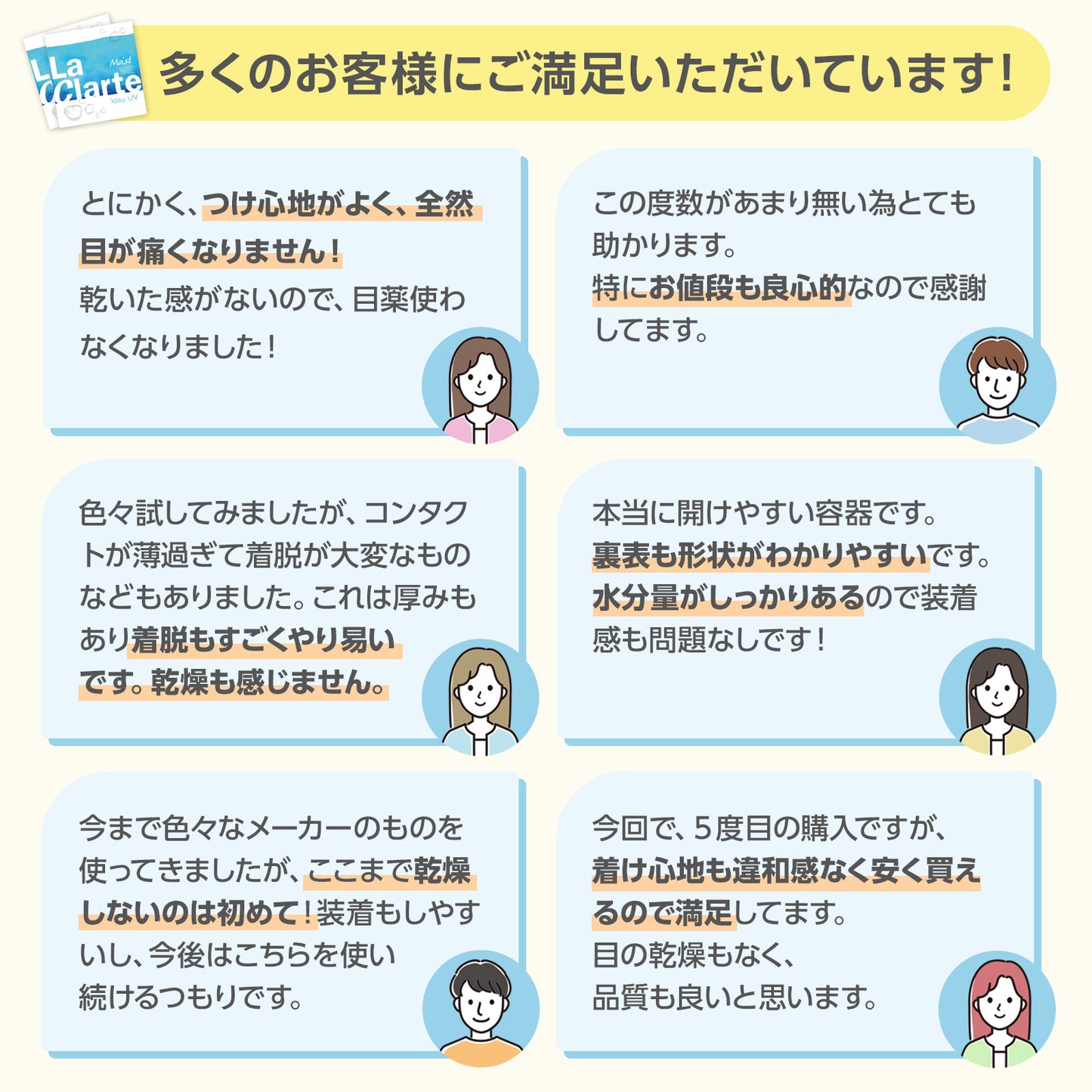 LaClarte (ラクラルテ) ワンデーUV Confort 30枚入(ワンデー)