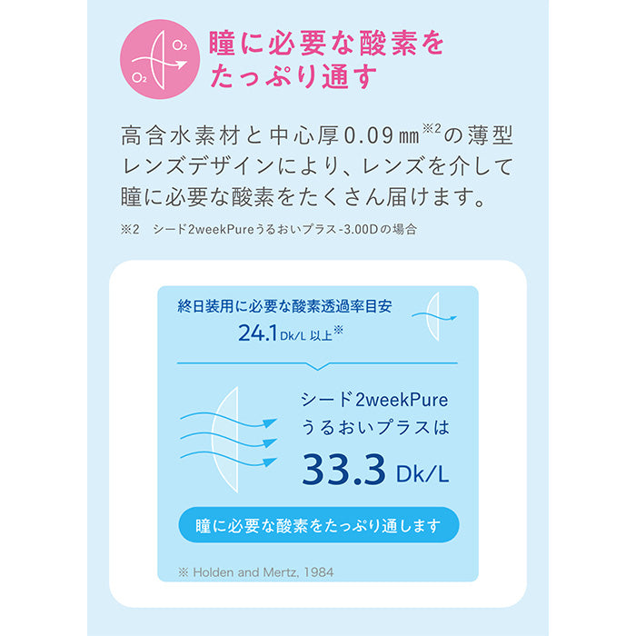 シード2ウィークピュアうるおいプラス 6枚入（2week）