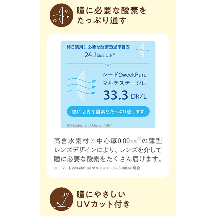 シード 2ウィーク ピュア マルチステージ 6枚入（2week / 遠近両用）