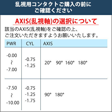 ワンデー アクエア トーリック 30枚入 – コンタクトレンズの通販ならレンズワン